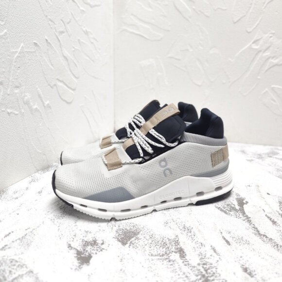 New On Cloudnova White Pearl Cloudtec Running Shoes Women's Size - Picture 2 of 9